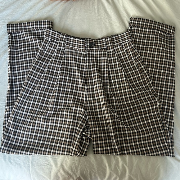 Topshop Plaid Trousers (fit like a size 2) - Picture 3 of 7
